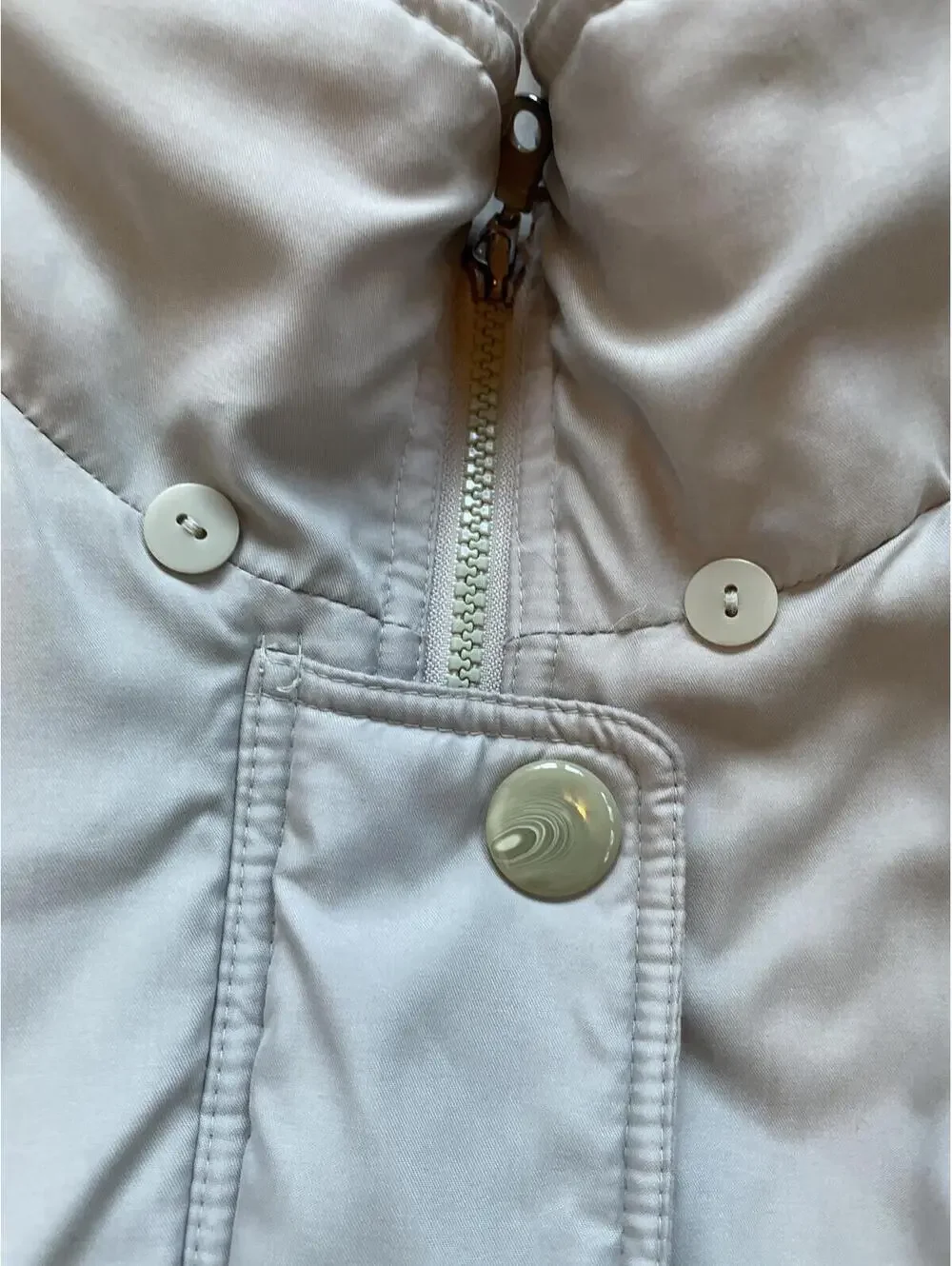 Vintage Men's Herman Kay Down To Earth Puffer Coat 2X Beige Duck Down Beige 90s